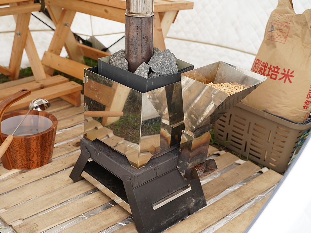 木質ペレット用熱源サウナストーブ サナ炉