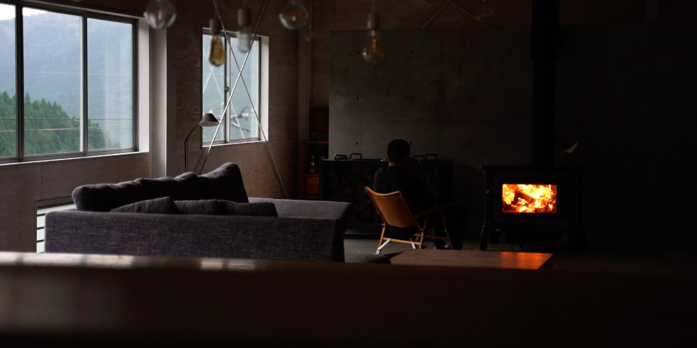 田淵金物ファームマート店の薪ストーブ